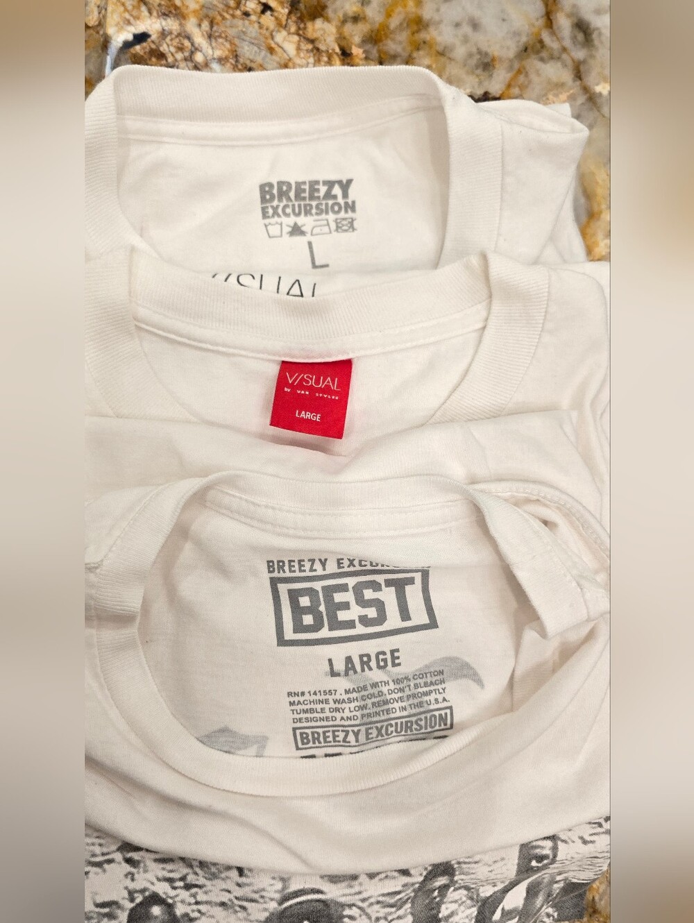 3 Cotton Tshirts L